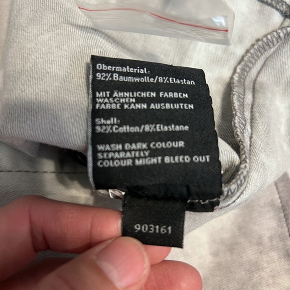 Tigha Denim Grandad Stand Up Collar Shirt, size Large - Picture 8 of 8